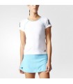 Adidas Club Tee Femmes Blanc/ Bleu | My-squash.com