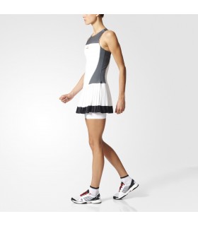 Adidas Robe Femme Barricade Blanc | My-squash.com