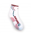 Karakal X3 ankle squash socks (White / Red)