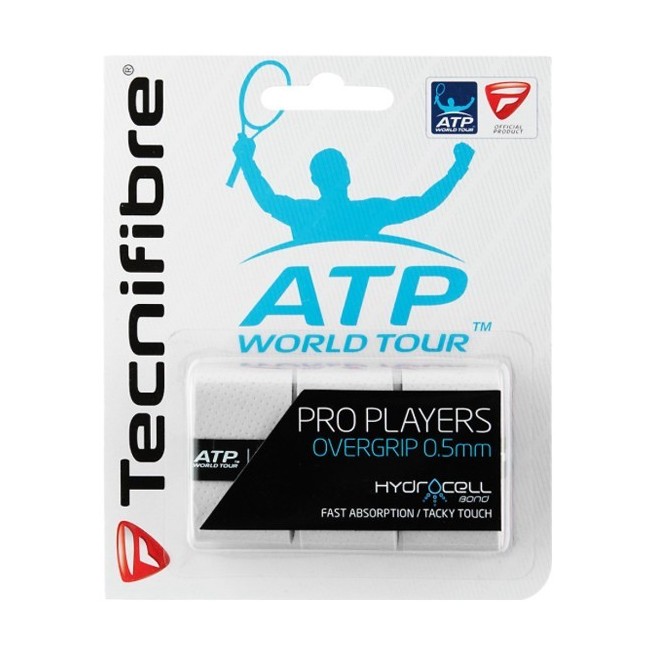 Surgrip Tecnifibre Pro Players Blanc | My-squash.com