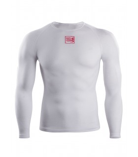 Compressport T-Shirt UltraLight Shirt - Blanc - Racket | My-squash.com