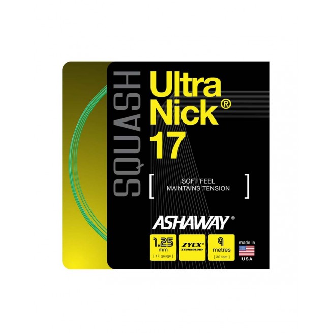 Cordage squash Ashaway Ultra Nick 17 9m