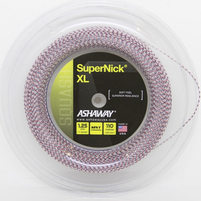 Ashaway SuperNick XL 17 1.25 mm 110 m Squash strings