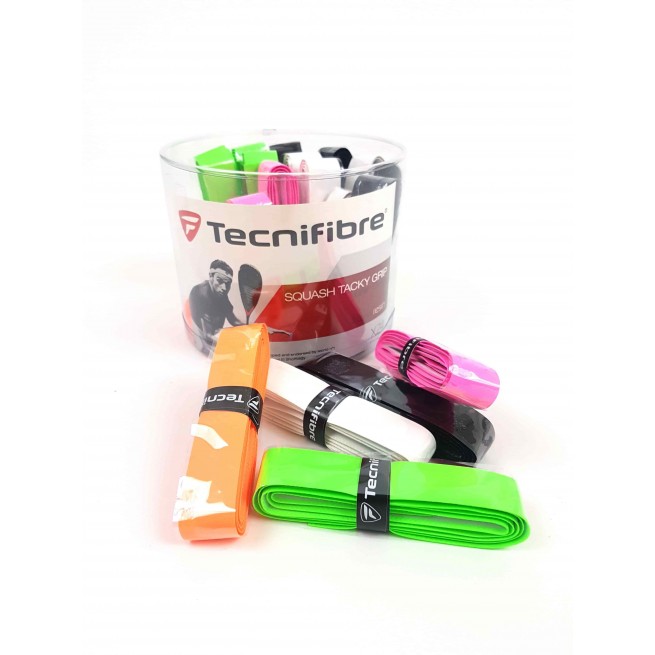 Tecnifibre squash tacky grip - Boite de 24 | My-squash.com