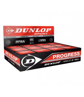 Dunlop Progress Squash ball - 12 balls| My-squash.com
