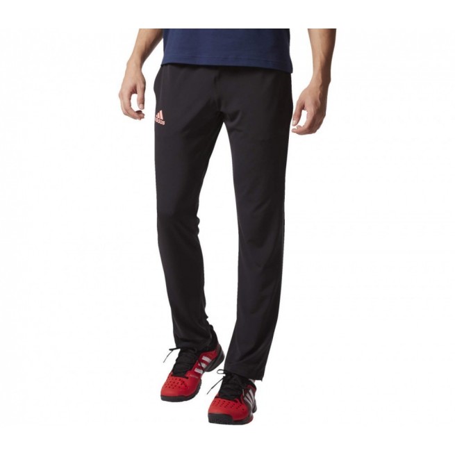 Adidas Barricade Pantalon pour Homme Noir/ Rouge| My-squash.com