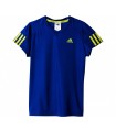 Adidas T-Shirt Club Junior Bleu | My-squash.com
